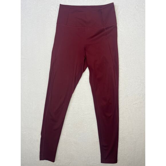 Girlfriend Collective Plum Compressive Leggings sz M Activewear Lounge Yoga - Picture 2 of 8